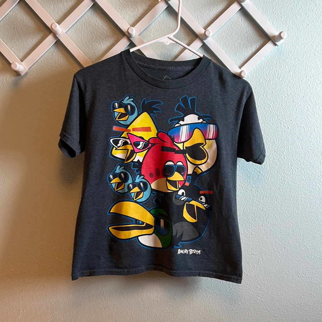 Angry Birds Grey T-Shirt Boys S
